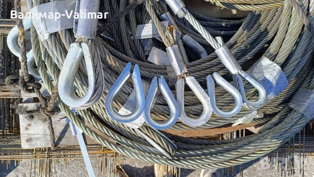 Стоманени въжета за лебедки, кранове, машини, лифтове, снимка 8 - Други машини и части - 53569393