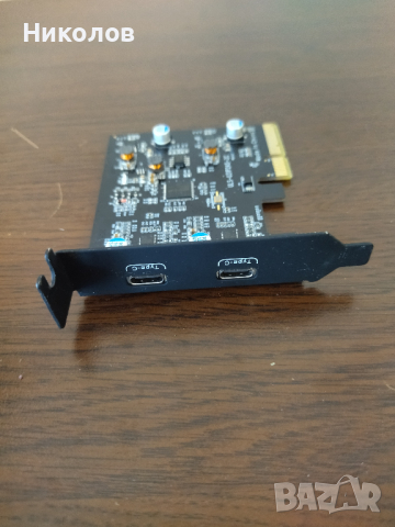 Продавам платка PCI-E с 2xUSB-C порта, снимка 2 - Други - 44706949
