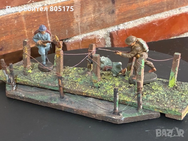 Стари фигурки войници .диорама.Elastolin , Lineol, снимка 5 - Колекции - 53613573