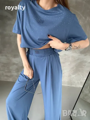 Miu Miu дамски комплект с камъни , снимка 3 - Комплекти - 49775931