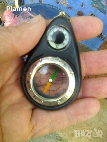 Ключодържател компас и термометър, снимка 1 - Колекции - 40072178