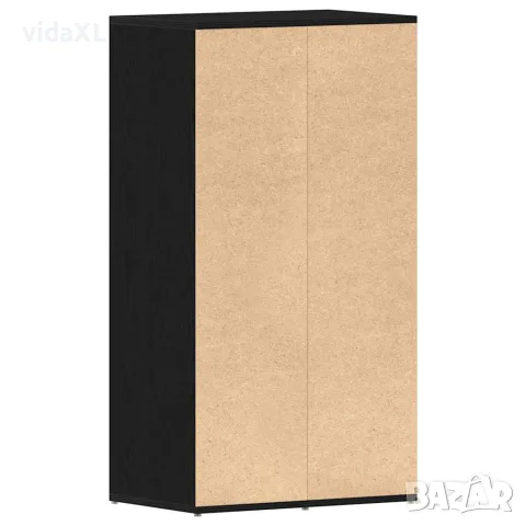 vidaXL Етажерка за обувки, черна дъб, 54x34x100,5 см, инженерно дърво, снимка 7 - Етажерки - 56148330