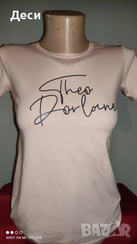 розова блузка с надпис, снимка 1 - Тениски - 41342785
