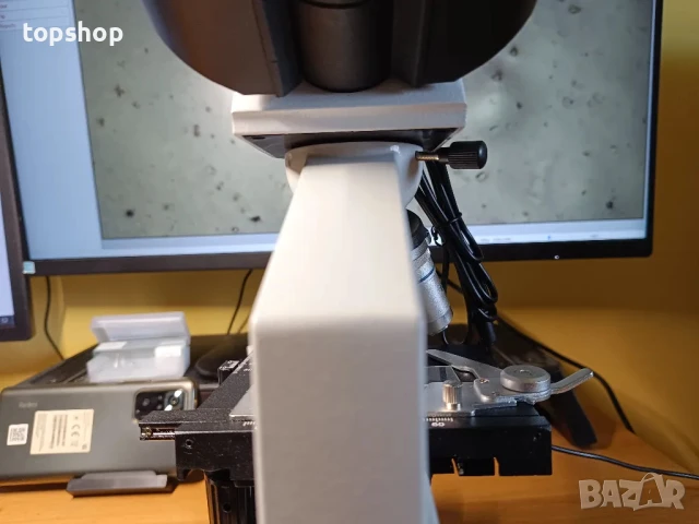 ТЕСТВАН ПРОФЕСИОНАЛЕН тринокулярен микроскоп с увеличение 40X-5000X, лабораторен клас..., снимка 9 - Медицинска апаратура - 50577200