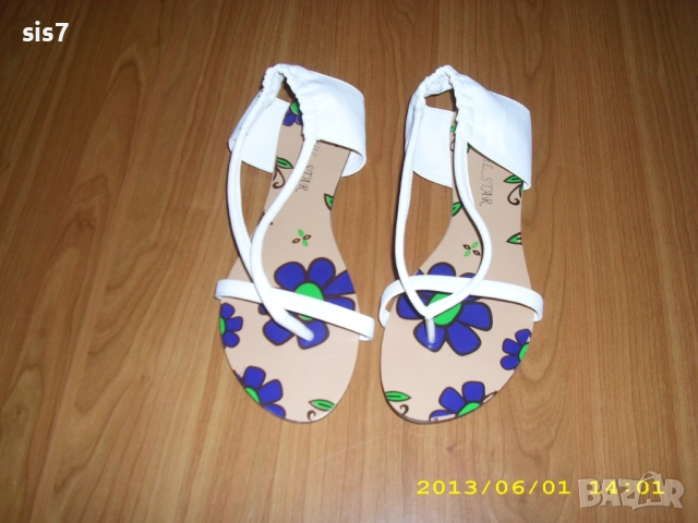 нежни сандалки в бяло-37 номер внос от Англия, снимка 4 - Сандали - 51994512