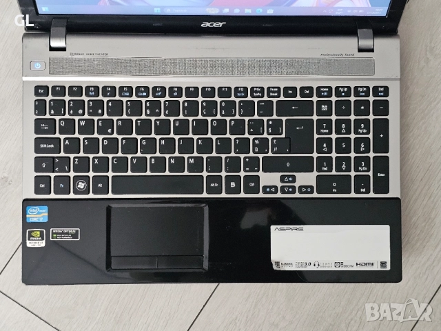 Acer aspire v3 /i7/Ram 8GB , снимка 2 - Лаптопи за игри - 52301774