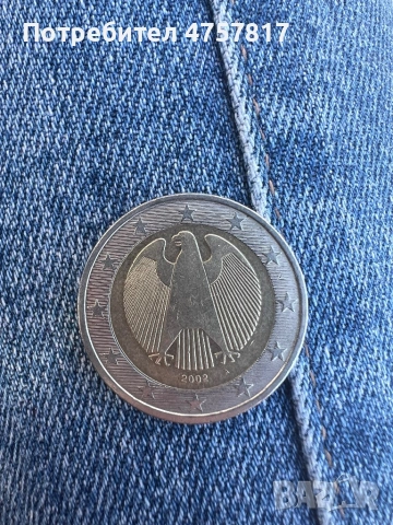 Колекционерска монета 2евро 2002 буква А 