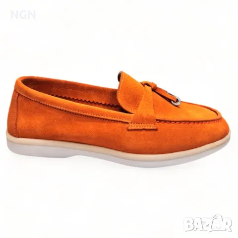 Луксозни дамски мокасини Loro Piana, снимка 3 - Други - 48744032