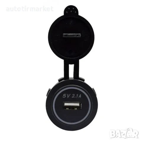 Зарядно за вграждане с USB 5V 2.1A – T284, снимка 5 - Аксесоари и консумативи - 56054399