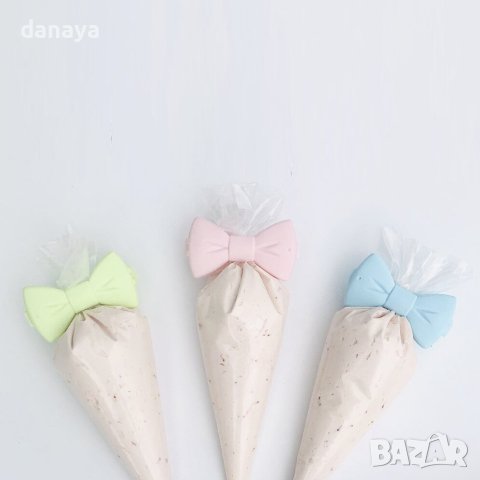 3803 Комплект щипки за торбички Панделки, 4 броя, снимка 4 - Аксесоари за кухня - 42086543