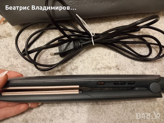 Преса за коса Remington S8598 Keratin Protect Intelligent с термочантичка- в добро състояние , снимка 4 - Преси за коса - 53787515