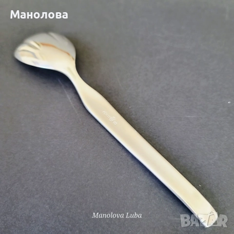 Посребрена лъжичка за захар FÜRST SOLINGEN., снимка 5 - Други ценни предмети - 51529656