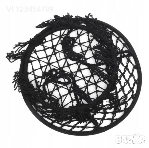 Висяща въжена люлка-хамак, Черна+ подарък възглавница, снимка 3 - Къмпинг мебели - 50567832