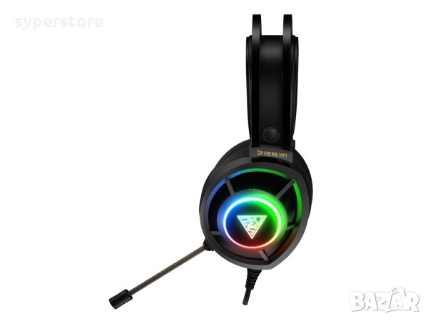 Слушалки с микрофон Геймърски Gamdias HEBE M3 7.1 Черни с RGB подсветка Gaming Headset, снимка 2 - Слушалки и портативни колонки - 35784857