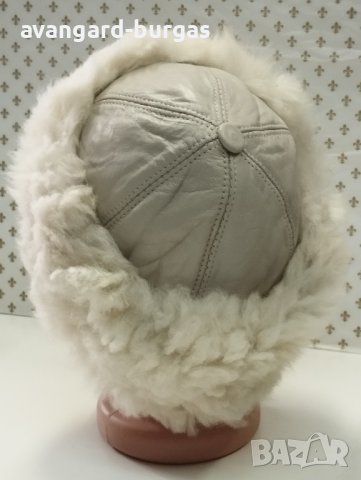 Дамска кожена шапка - 7 avangard-burgas , снимка 2 - Шапки - 44242267