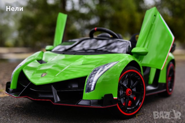 Акумулаторен КОЛА Lamborghini VENENO 4X4 12V батерия, снимка 2 - Детски велосипеди, триколки и коли - 42535724