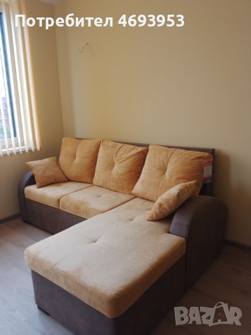 Ъглов разтегателен диван 