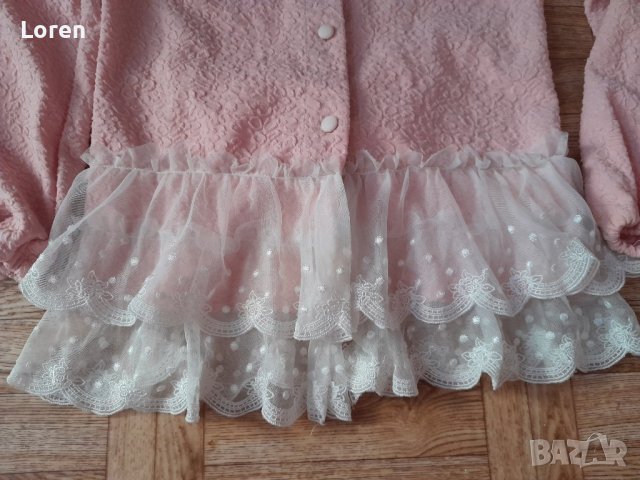 🌸Apple Smile clothing 🌸Детска красива горничка с бяла дантела и панделка, снимка 3 - Детски Блузи и туники - 42284254