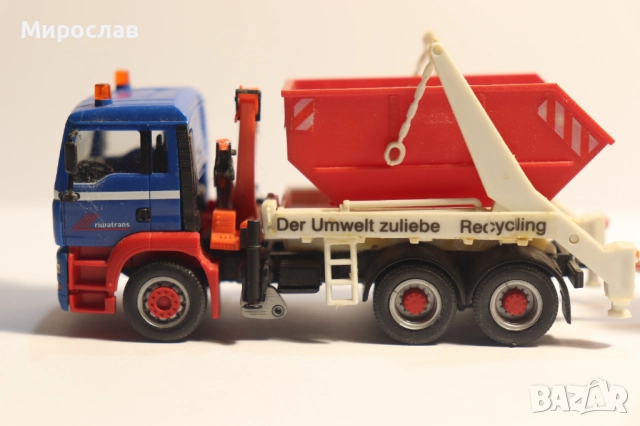 HERPA H0 1/87 MAN TGA КОНТЕЙНЕР КАМИОН МОДЕЛ, снимка 2 - Колекции - 52354504