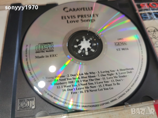 ELVIS PRESLEY CD ВНОС GERMANY 1003261709H2E6R, снимка 5 - CD дискове - 53784478