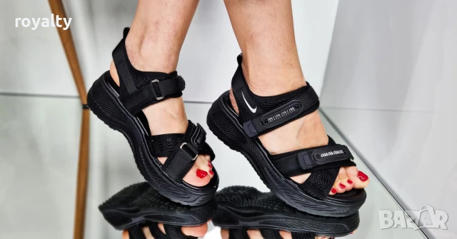 Nike черни дамски сандали , снимка 3 - Сандали - 51229509