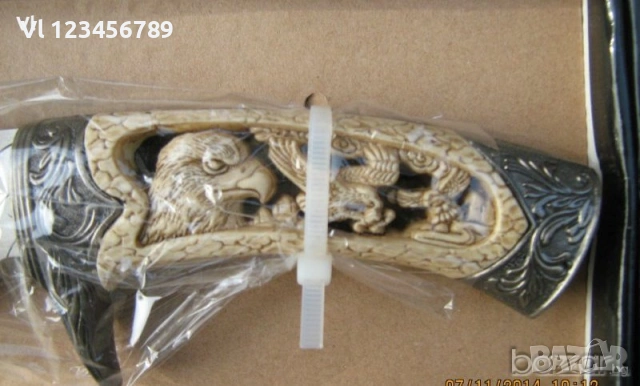 Колекцонерски ловен нож -180 / 310 - 5 модела ( Елен, Мечка, Вълк, Орел, Дракон), снимка 10 - Ножове - 53815444