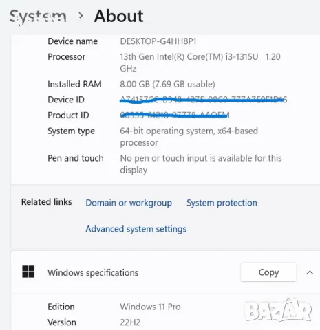 Нов лаптоп Dell Latitude 3440 с 6-ядрен Core i3-1315U и 14'' FHD 256 GB SSD 8GB в гаранция, снимка 8 - Лаптопи за дома - 49245975