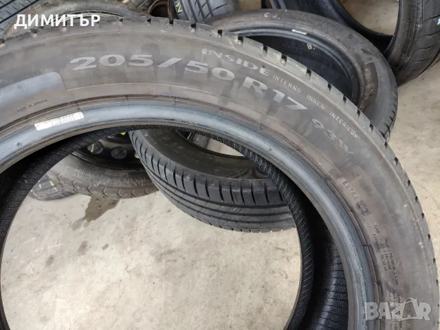 2бр.летни гуми PIRELLI 205/50/17 93W DOT 4821, снимка 6 - Гуми и джанти - 49338137