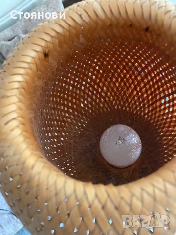 Модерна ратанова висока настолна Лампа , снимка 8 - Настолни лампи - 41907802