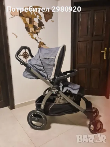Детска количка 3в1 (вкл. изофикс база) Peg Perego Book 51S, Blue Denim, снимка 4 - Детски колички - 48437778