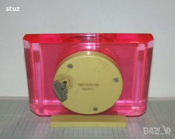 Настолен часовник Молния, механичен, седмичен, снимка 8 - Антикварни и старинни предмети - 52863033