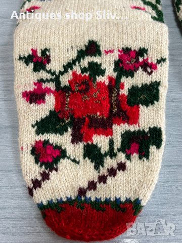 Автентични ръчно плетени чорапи за носия. №3996, снимка 3 - Антикварни и старинни предмети - 40730293