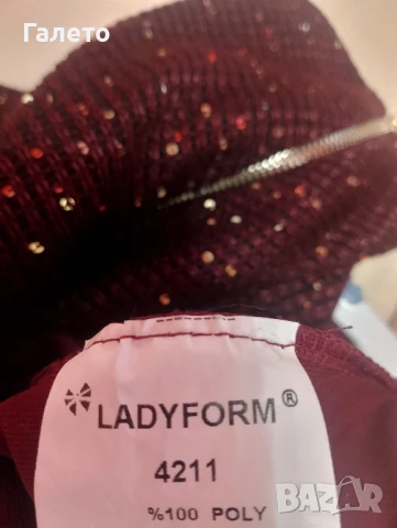 Красива бордо рокля , снимка 14 - Рокли - 50660659