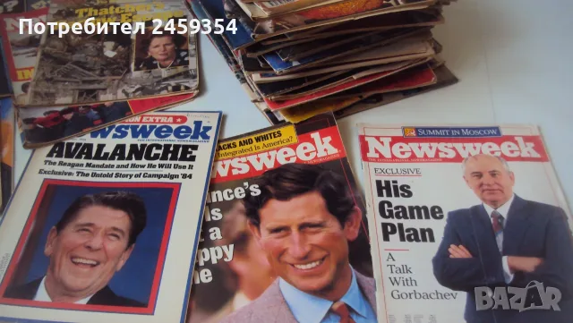 Лот винтидж стари ретро колекционерски списания Newsweek от 1980-те, снимка 3 - Колекции - 56205608