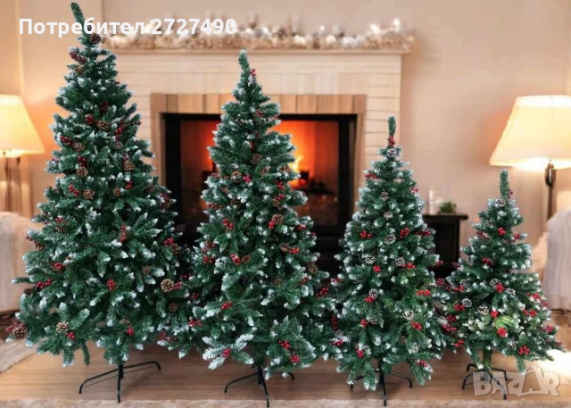 Изкуствена елха "Горска магия", снимка 3 - Декорация за дома - 52410801