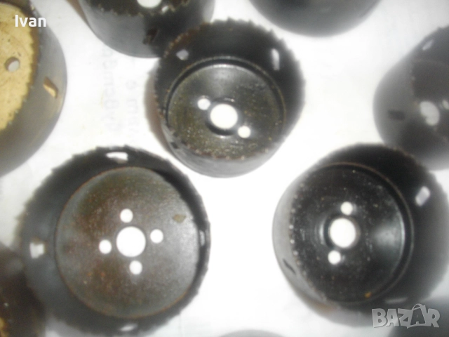 Немска боркорона за кръгли отвори от ф38мм до ф102мм Старо качество масивни, снимка 9 - Други инструменти - 51555562