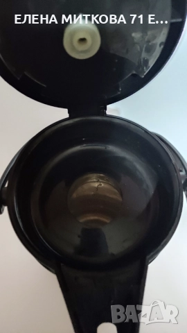 Голям термос с помпа корпус стомана стъклена колба, снимка 5 - Термоси - 52458989