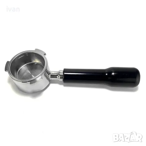 ръкохватка за кафемашина за филтър без дъно Edream, Черна дръжка, 51 мм, съвместим с Delonghi, снимка 4 - Кафемашини - 49939738