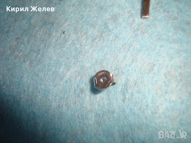 СРЕБЪРНИ АРТ ОБЕЦИ с КРЪСТЧЕТА СРЕБРО 925 с БЯЛА и ЖЪЛТА ПОЗЛАТА  НЕЖНИ КРАСИВИ 25624, снимка 4 - Обеци - 35760035