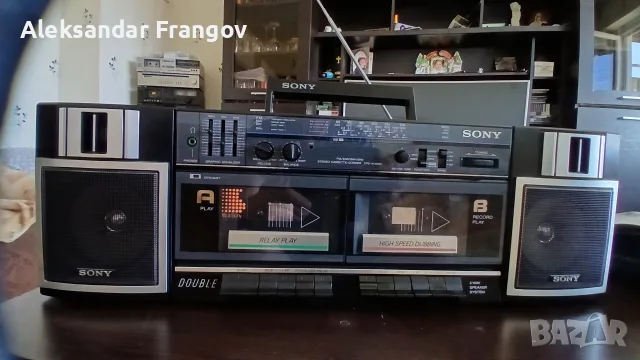 SONY CFS - W365S - двукасетъчен STEREO радиокасетофон, снимка 2 - Радиокасетофони, транзистори - 55737793