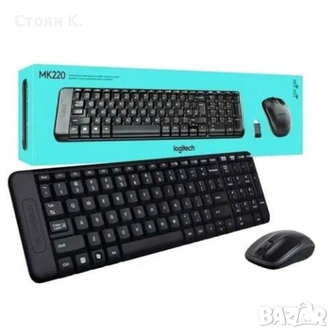Logitech MK220 Комплект безжична клавиатура и мишка