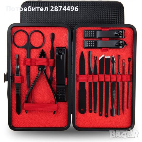 3987 Комплект 16 части нокторезачки, ножичка и инструменти за нокти, снимка 1 - Други - 41502307