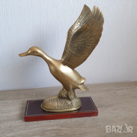 Бронзова фигура на патица, снимка 6 - Антикварни и старинни предмети - 48574521