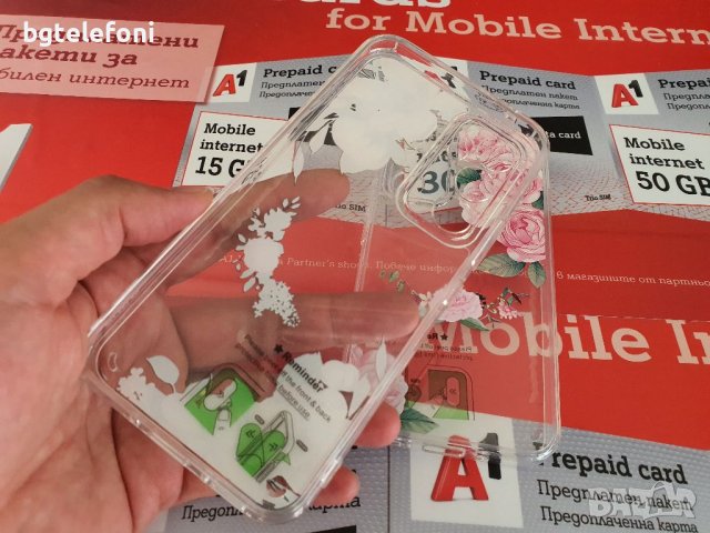 Samsung Galaxy A34,Samsung Galaxy A54 , Galaxy A14 луксозен прозрачен силикон с цветя, снимка 9 - Калъфи, кейсове - 42134280
