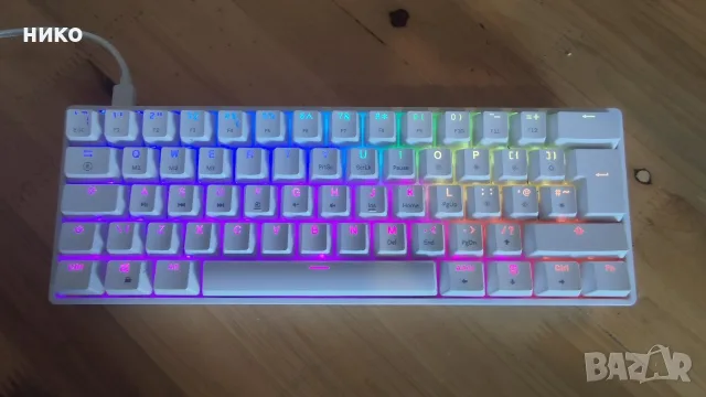 Механична геймърска клавиатура MIZAR MZ 60 LUNA сgateron optical brown суичове