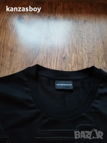 Emporio Armani Cotton Printed Logo  - страхотна мъжка тениска КАТО НОВА 3XL, снимка 8 - Тениски - 49731196
