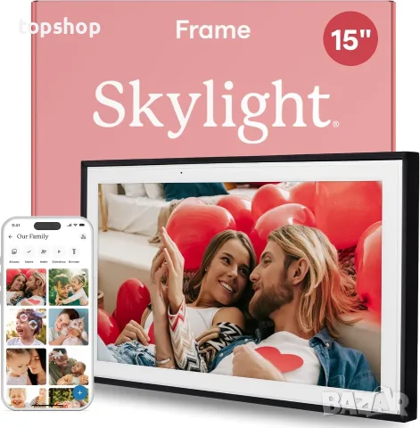 Нова най висок клас дигитална Wi-Fi фоторамка Skylight Frame 15 инча (Android / Model: 150-FRM)  