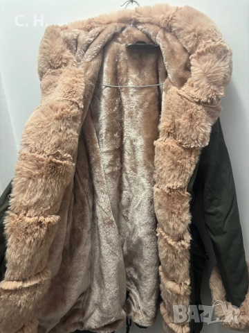 Дамска парка с пух, снимка 5 - Якета - 52496915