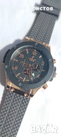 Мъжки луксозен часовник Hublot Gold Edition Limited , снимка 10 - Мъжки - 47362856