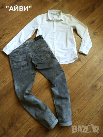 PULL & BEAR детски дънки и риза за момче, снимка 6 - Детски панталони и дънки - 52412677
